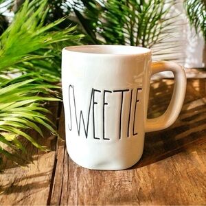 RAE DUNN Sweetie White Ceramic Mug | Artisan Pottery Coffee Tea Cup